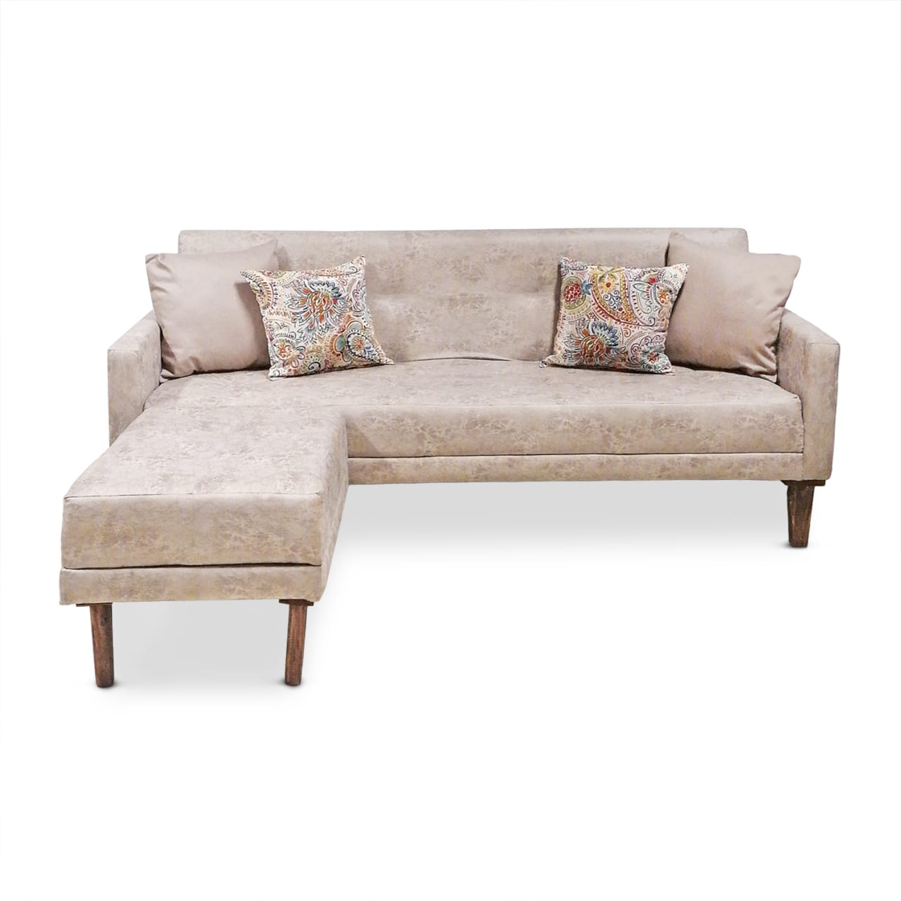 L Shape 3 seater Sleeper Couch Black November Sale - That Couch Place