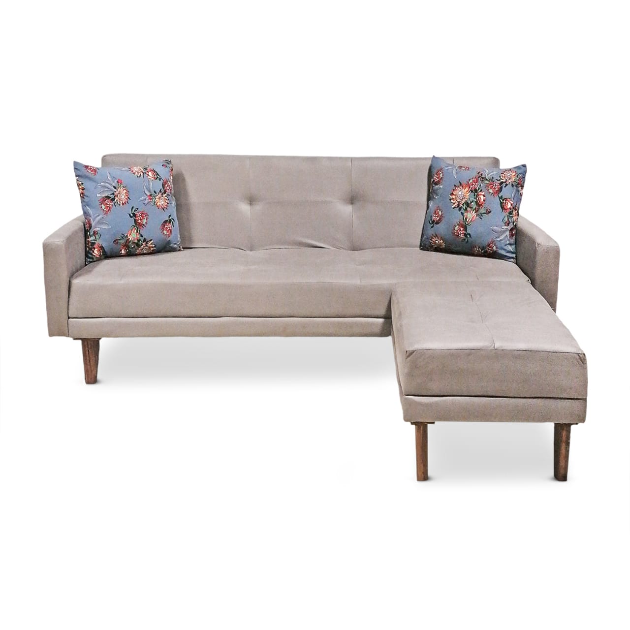 L Shape 3 seater Sleeper Couch Black November Sale - That Couch Place