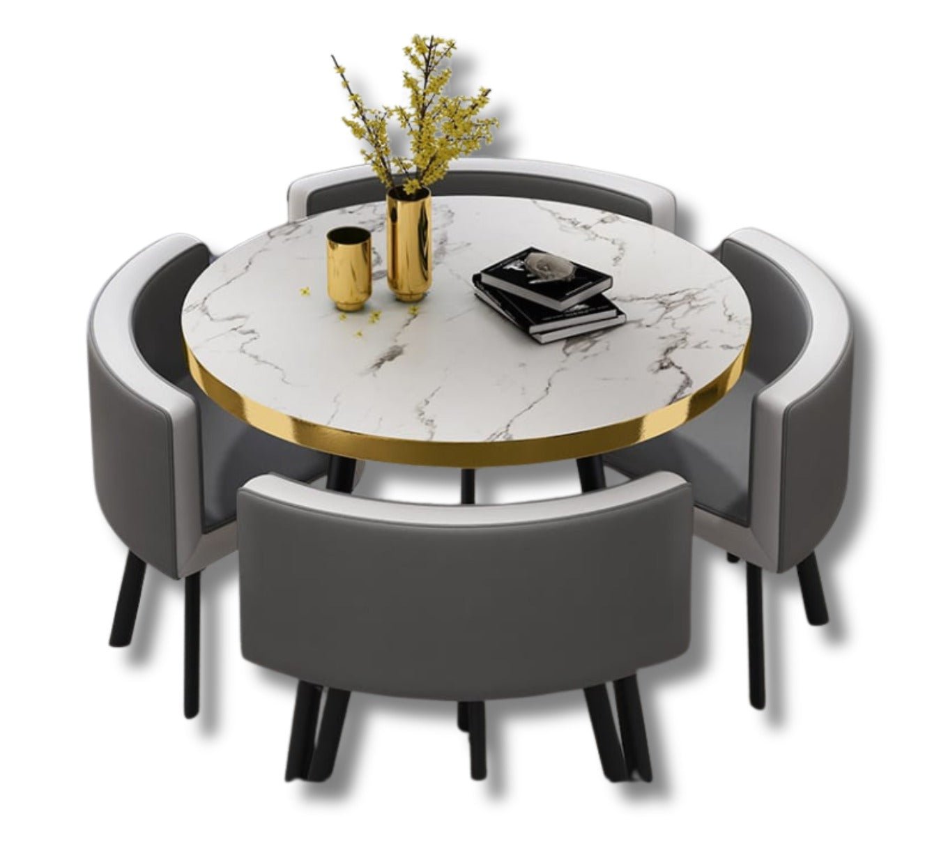 Round marble table set - That Couch Place